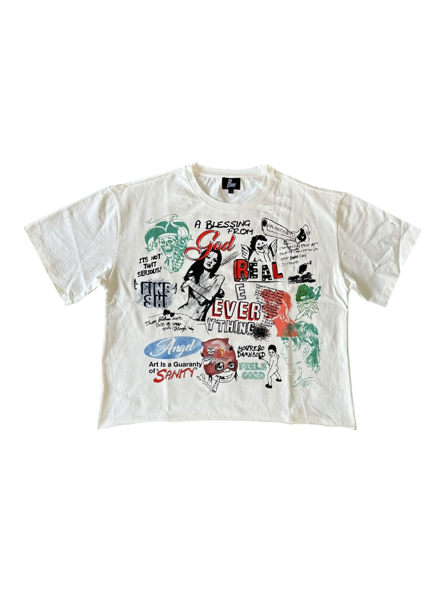 Real Everything Ent. White Art Is Sanity - new with tags
