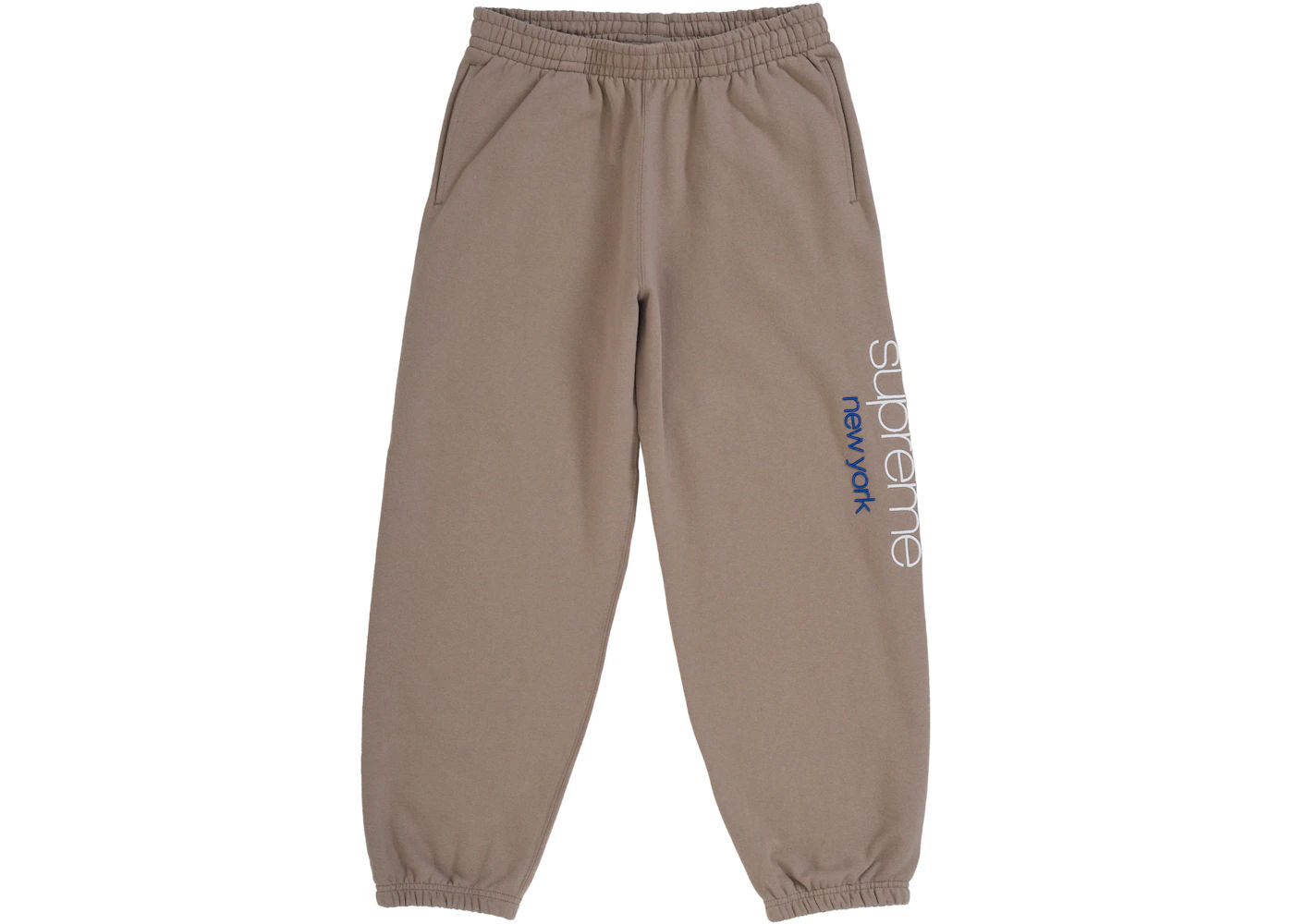 Supreme Classic Logo Sweatpant Taupe - new with tags