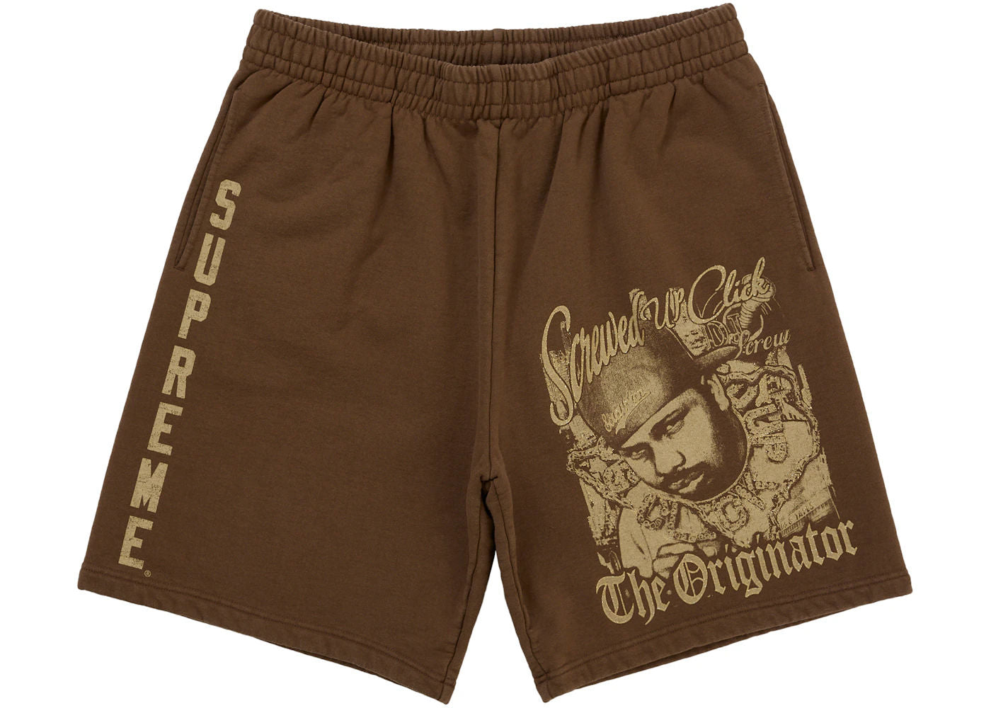 Supreme DJ Screw Sweatshort Brown - new with tags