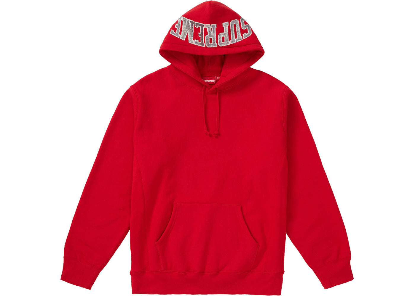 Supreme Sequin Arc Hooded Sweatshirt Red - Used/Worn