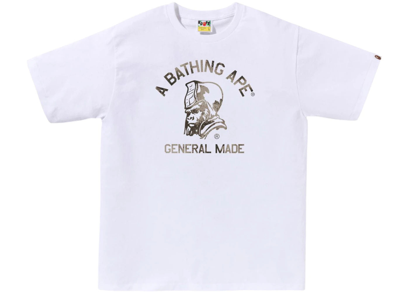 BAPE High Tone Bleach General Made Tee White