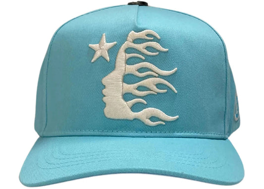 Hellstar OG Logo Snapback Hat Baby Blue