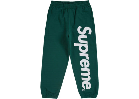 Supreme Satin Applique Sweatpant FW24 Dark Green - Used/Worn