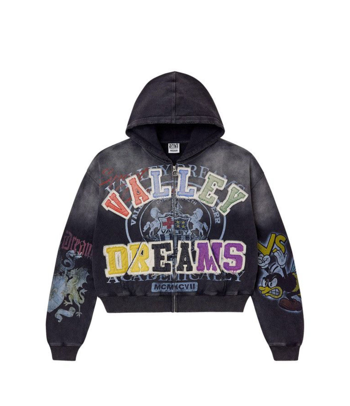 Vale Forever Blasted Zip Up Hoodie