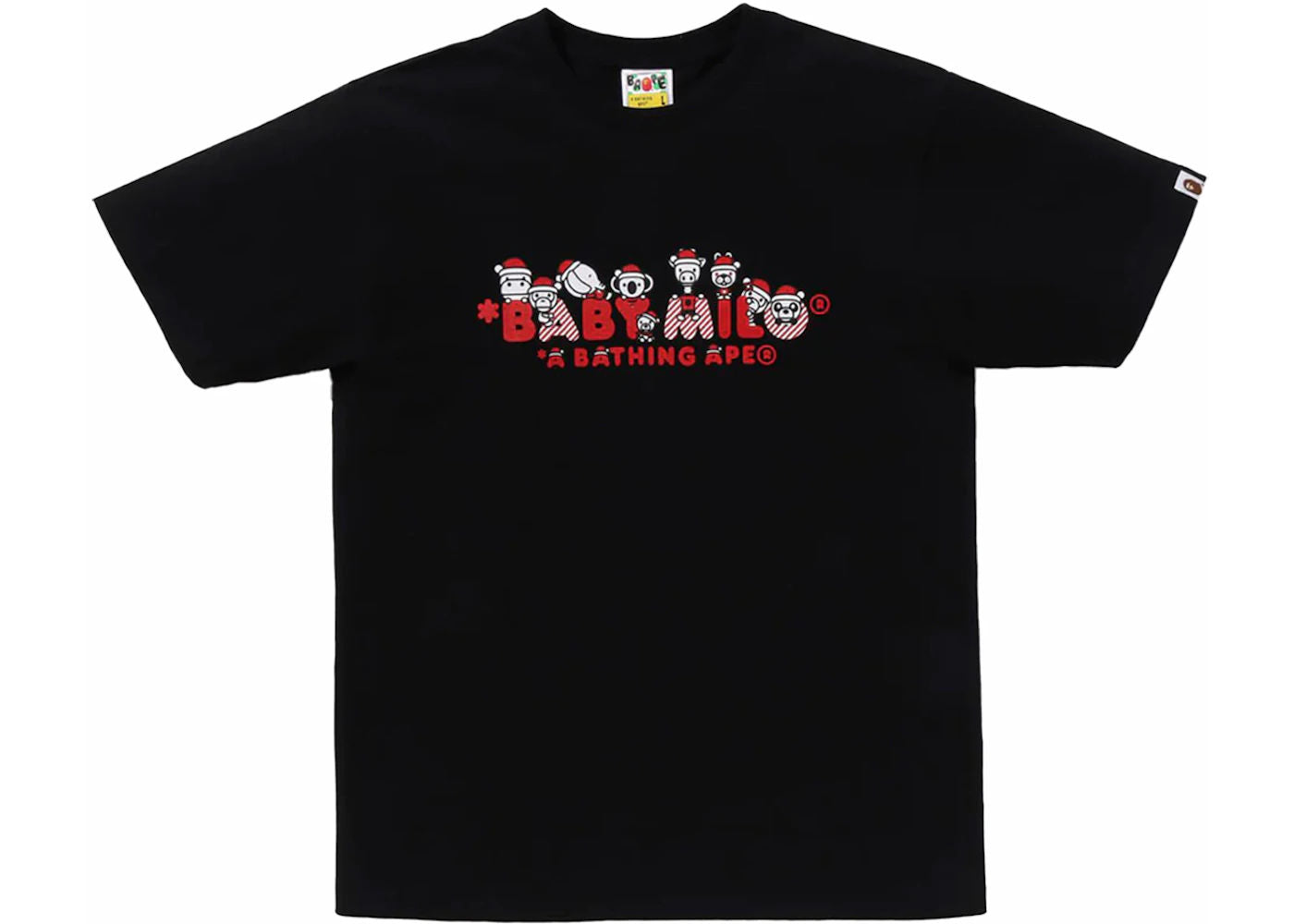 BAPE Christmas Baby Milo Tee Black - Used/Worn