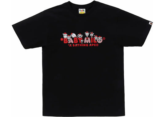 BAPE Christmas Baby Milo Tee Black - Used/Worn