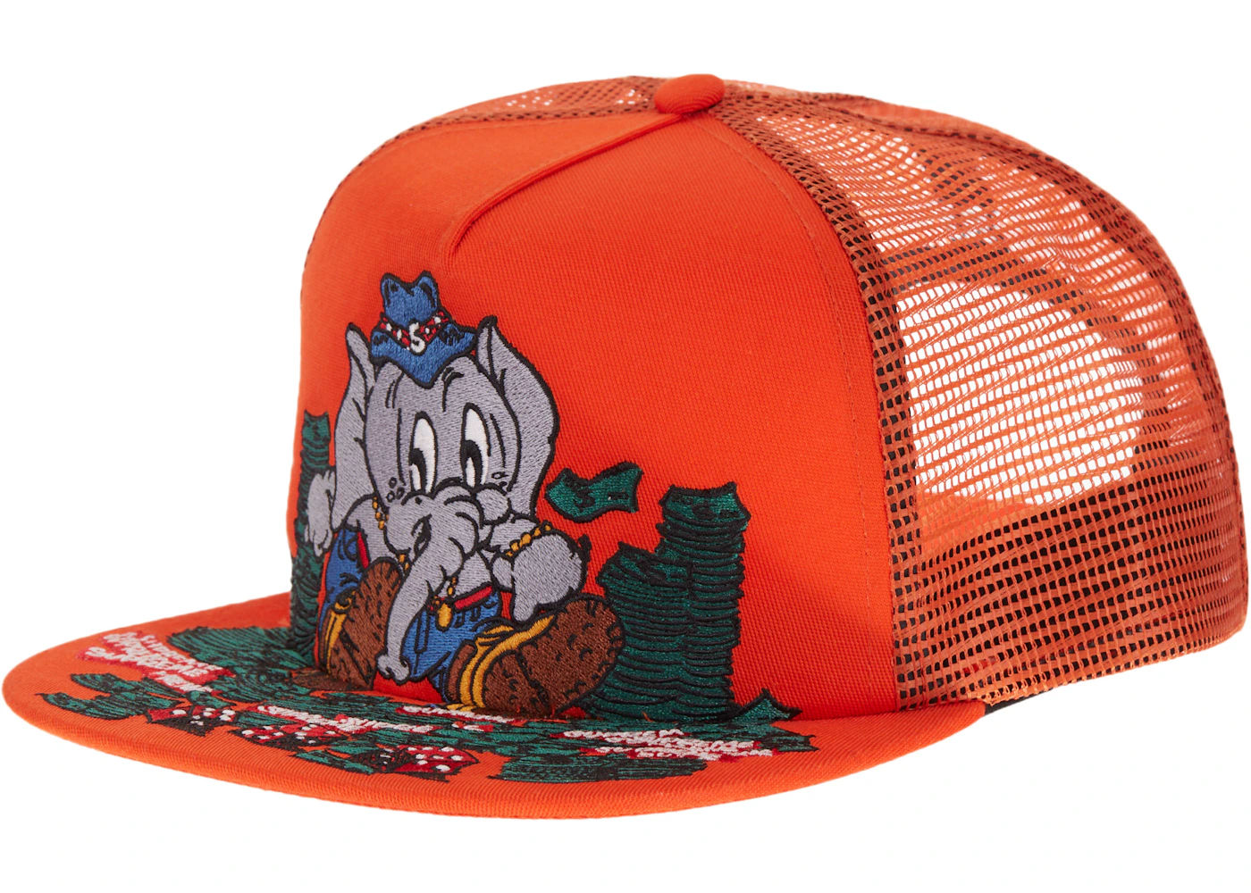 Supreme Elephant Mesh Back 5-Panel Orange - Used/Worn