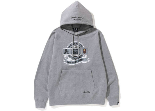 BAPE x Neighborhood Relaxed Fit Pullover Hoodie Grey