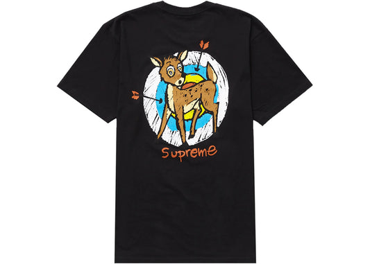 Supreme Deer Tee Black - Used/Worn
