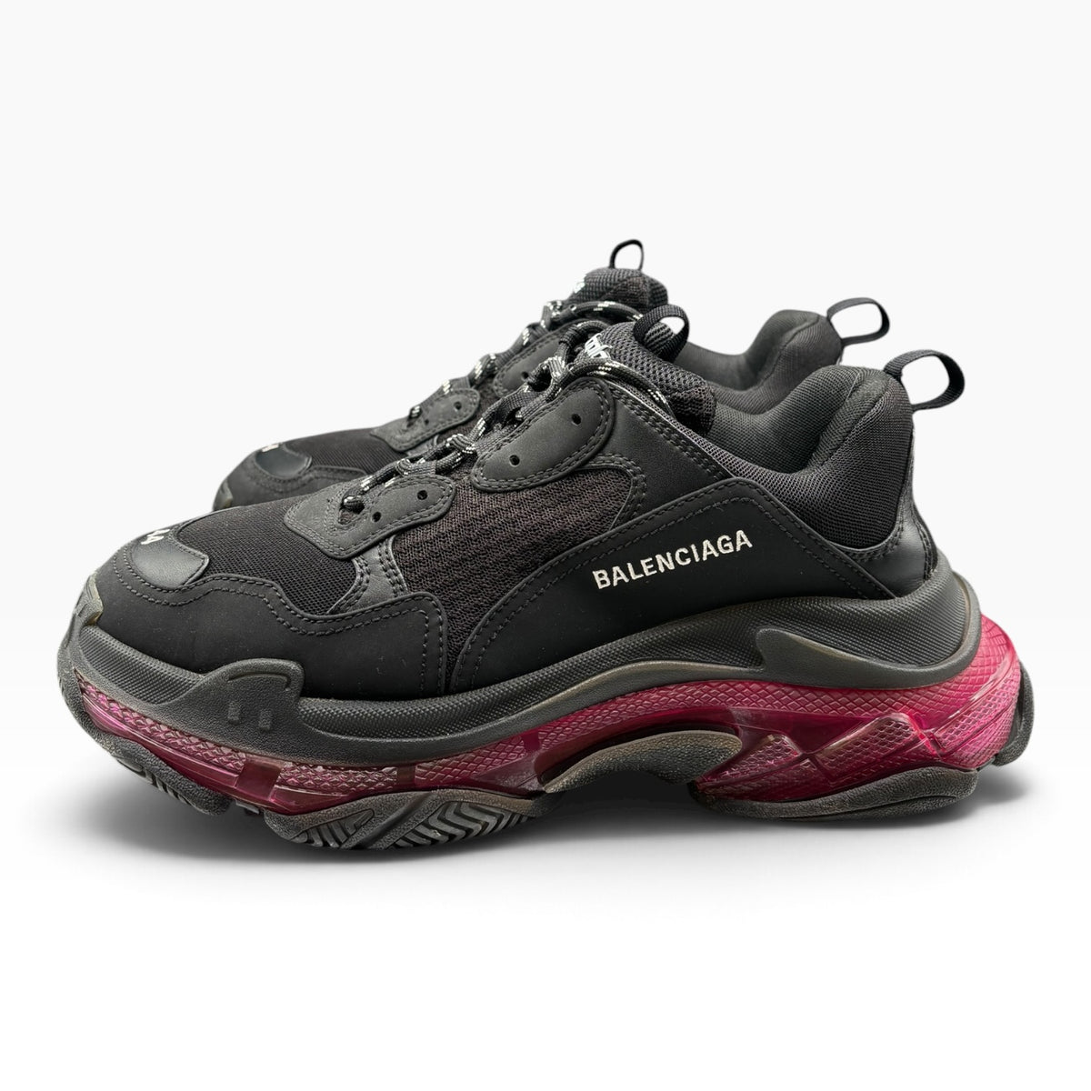 Balenciaga Triple S Clear Sole Neon Pink