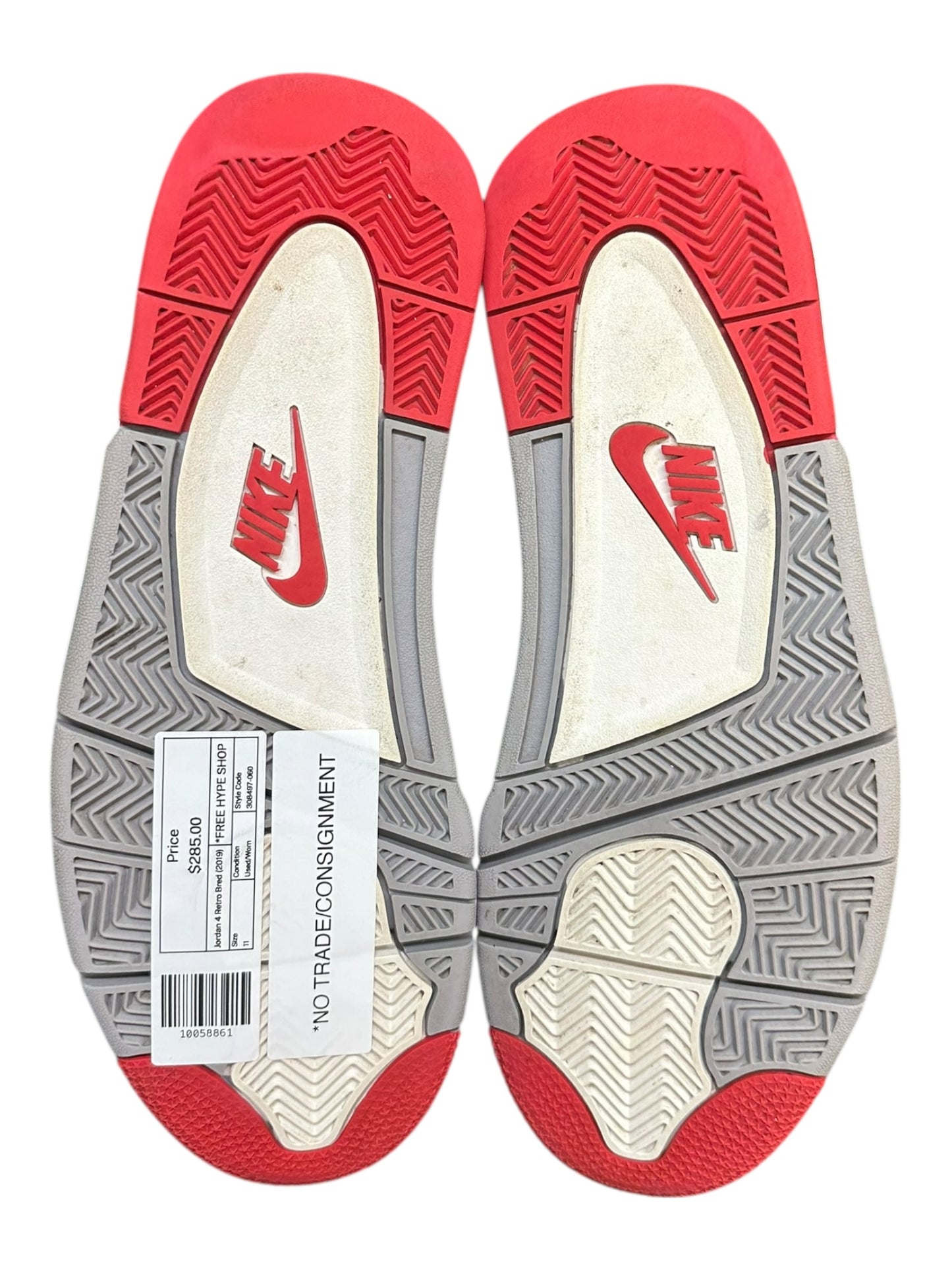 Jordan 4 Retro Bred (2019) - Used/Worn