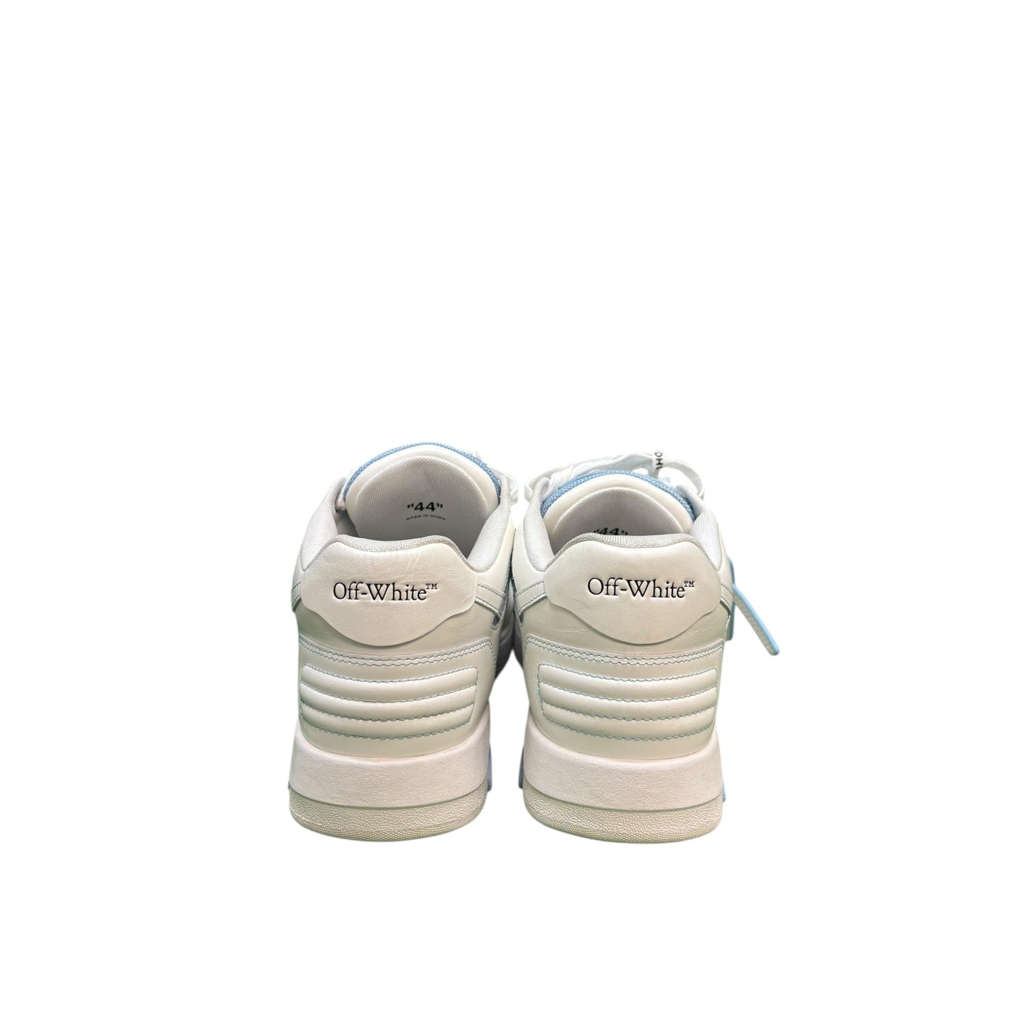 OFF-WHITE Out Of Office OOO Low Tops Light Blue White - Used / rep box
