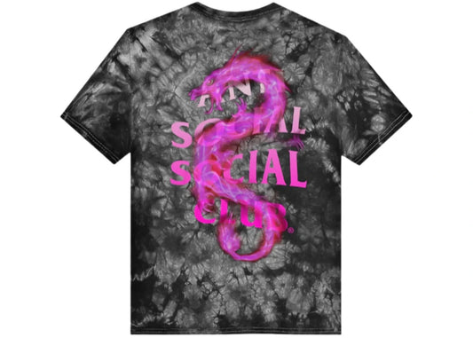 Anti Social Social Club Summer In Minsk T-shirt Black Tie Dye - Like New