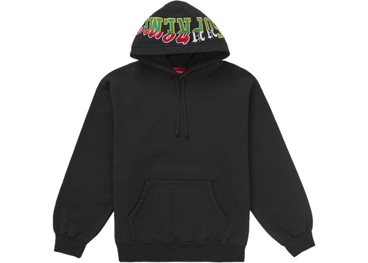 Supreme Multi Logos Hooded Sweatshirt Black
