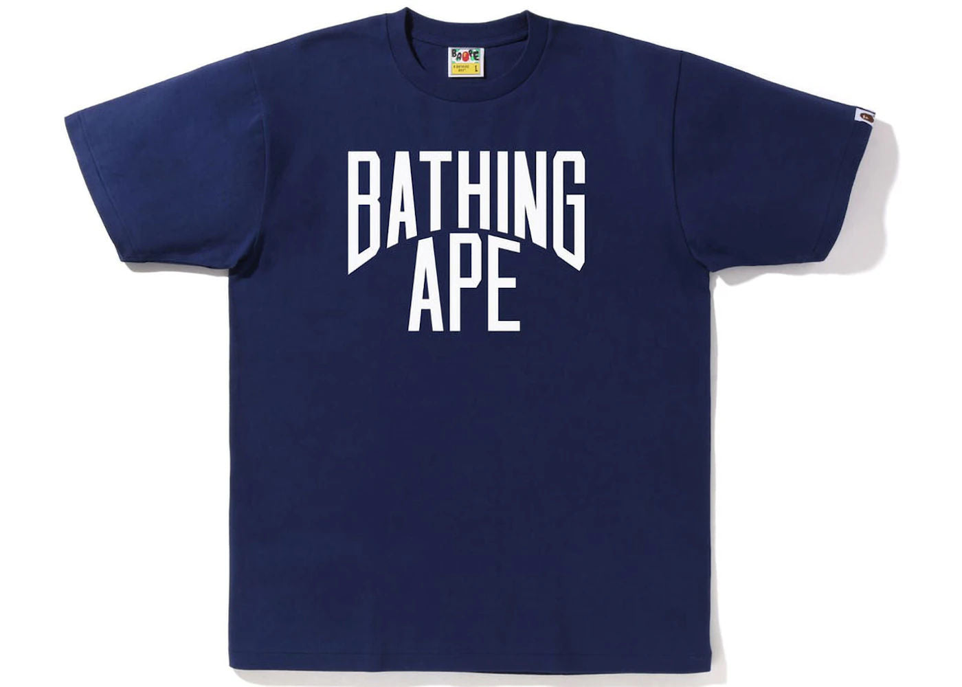 BAPE Bicolor NYC Logo Tee Navy