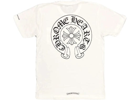 Chrome Hearts Horse Shoe Logo Pocket T-Shirt White - Used/Worn