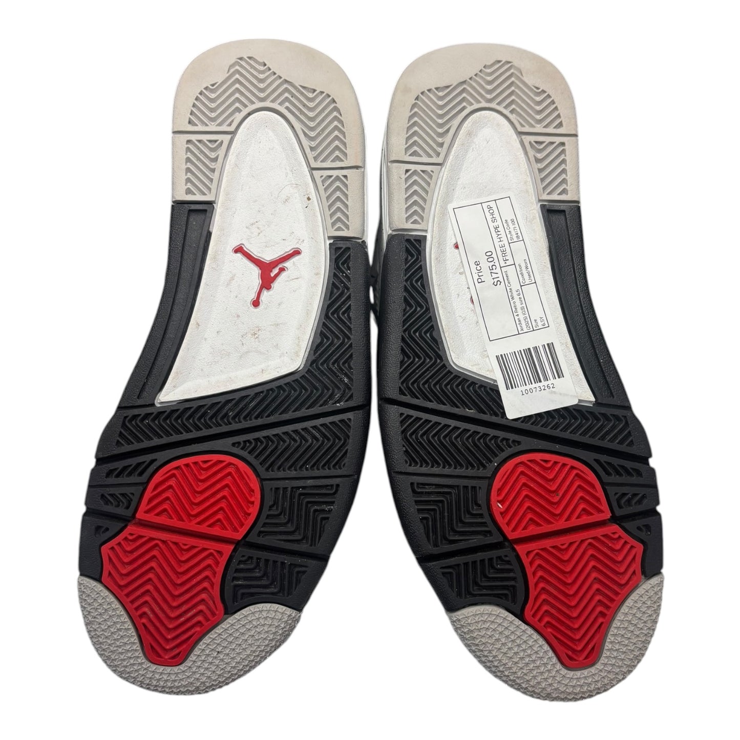 Jordan 4 Retro White Cement (2025) (GS) size 6.5 - Used/Worn