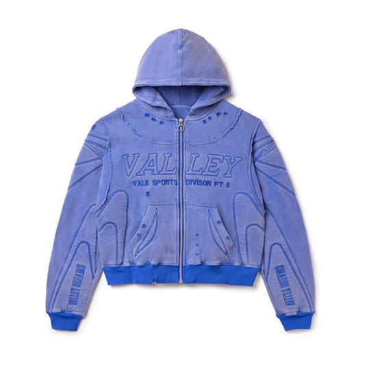 Vale BLUE ARMOR ZIP-UP HOODIE