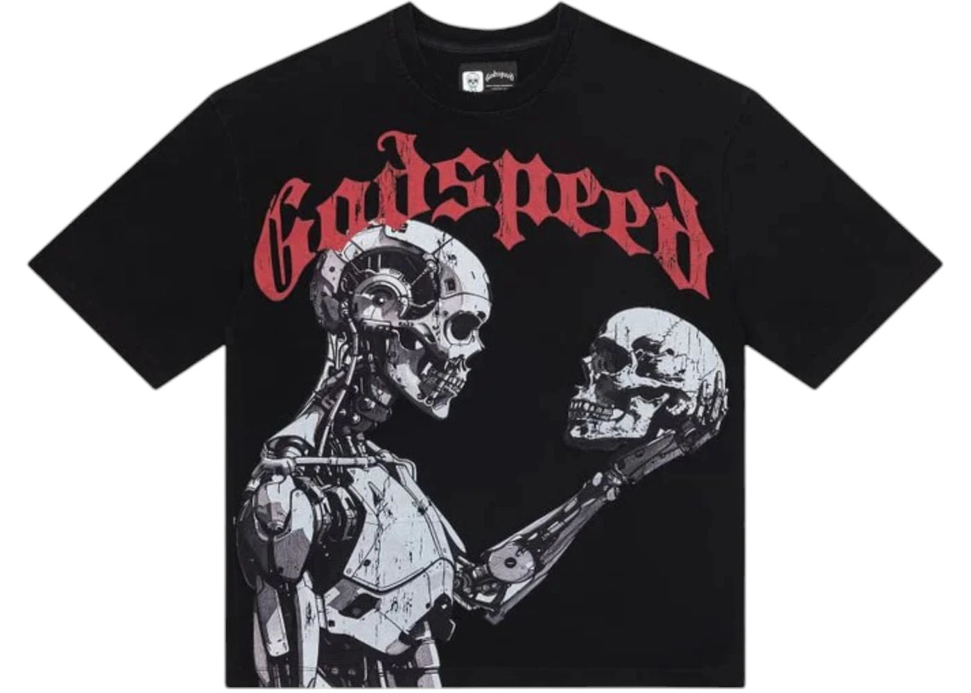 Godspeed Mankind vs AI III T-shirt Black/Red - Used/Worn