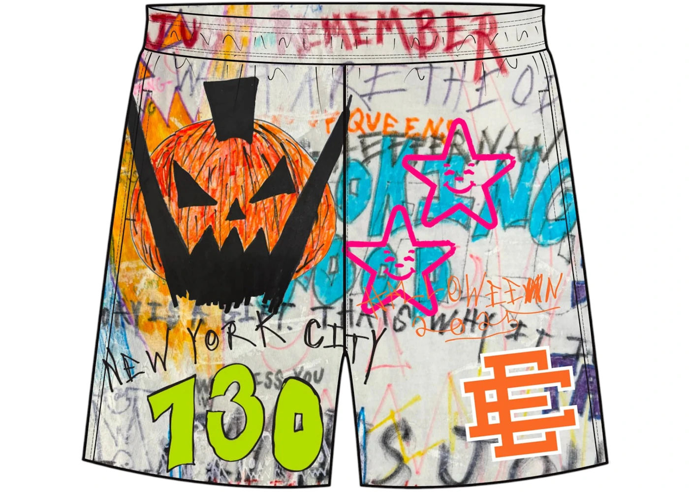 Eric Emanuel EE Asspizza Halloween Short Multicolor - Used/Worn