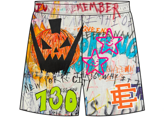 Eric Emanuel EE Asspizza Halloween Short Multicolor - Used/Worn
