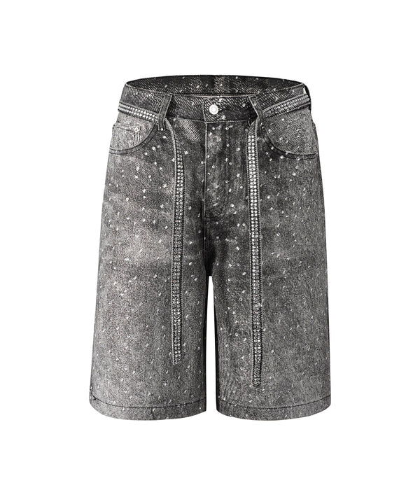 undeveloped noir rhinestone shorts