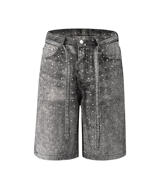 undeveloped noir rhinestone shorts