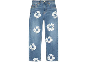 Denim Tears Kids Cotton Wreath Denim Jeans Light Indigo Size 29/32
