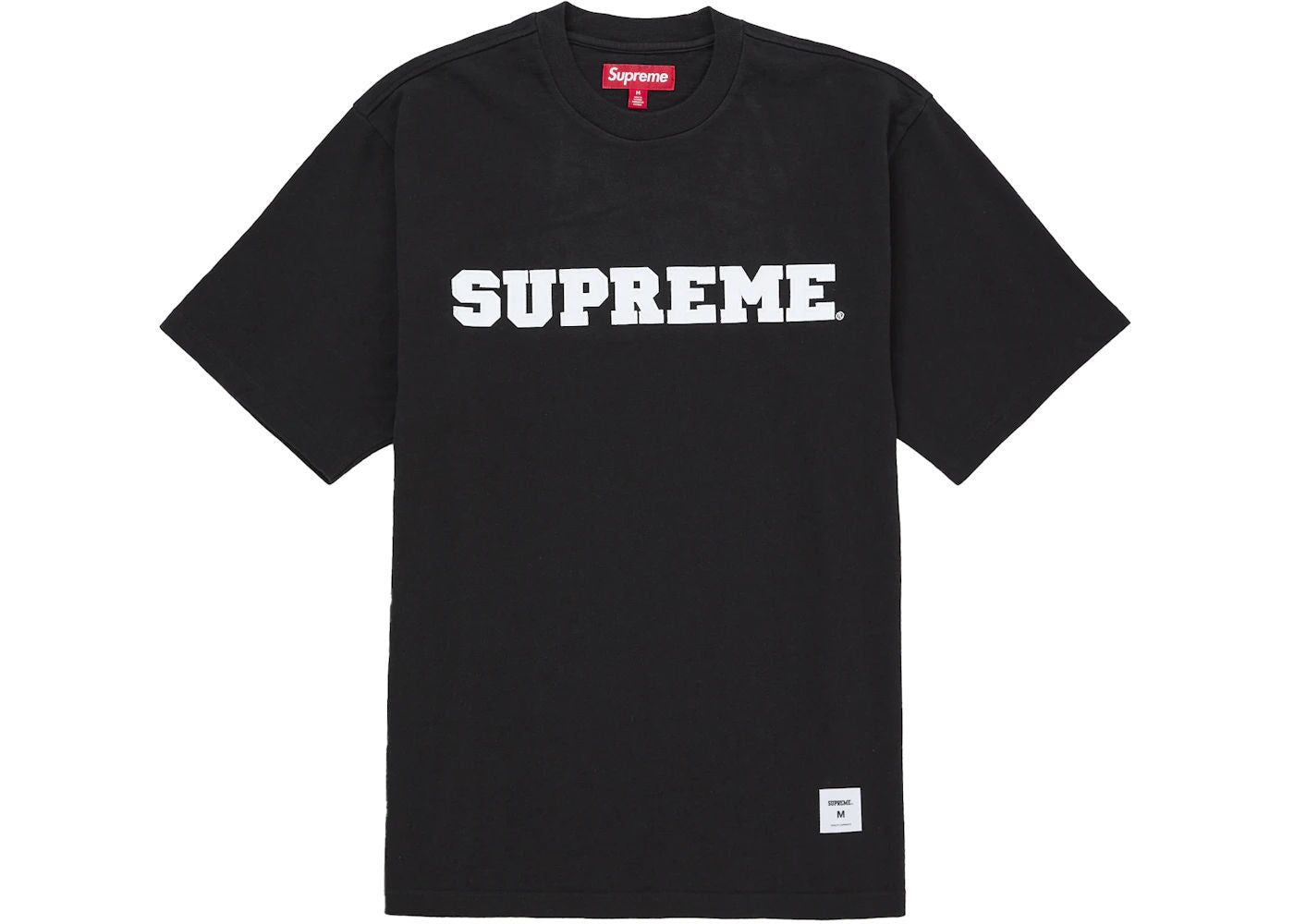 Supreme Collegiate Appliqué S/S Top Black