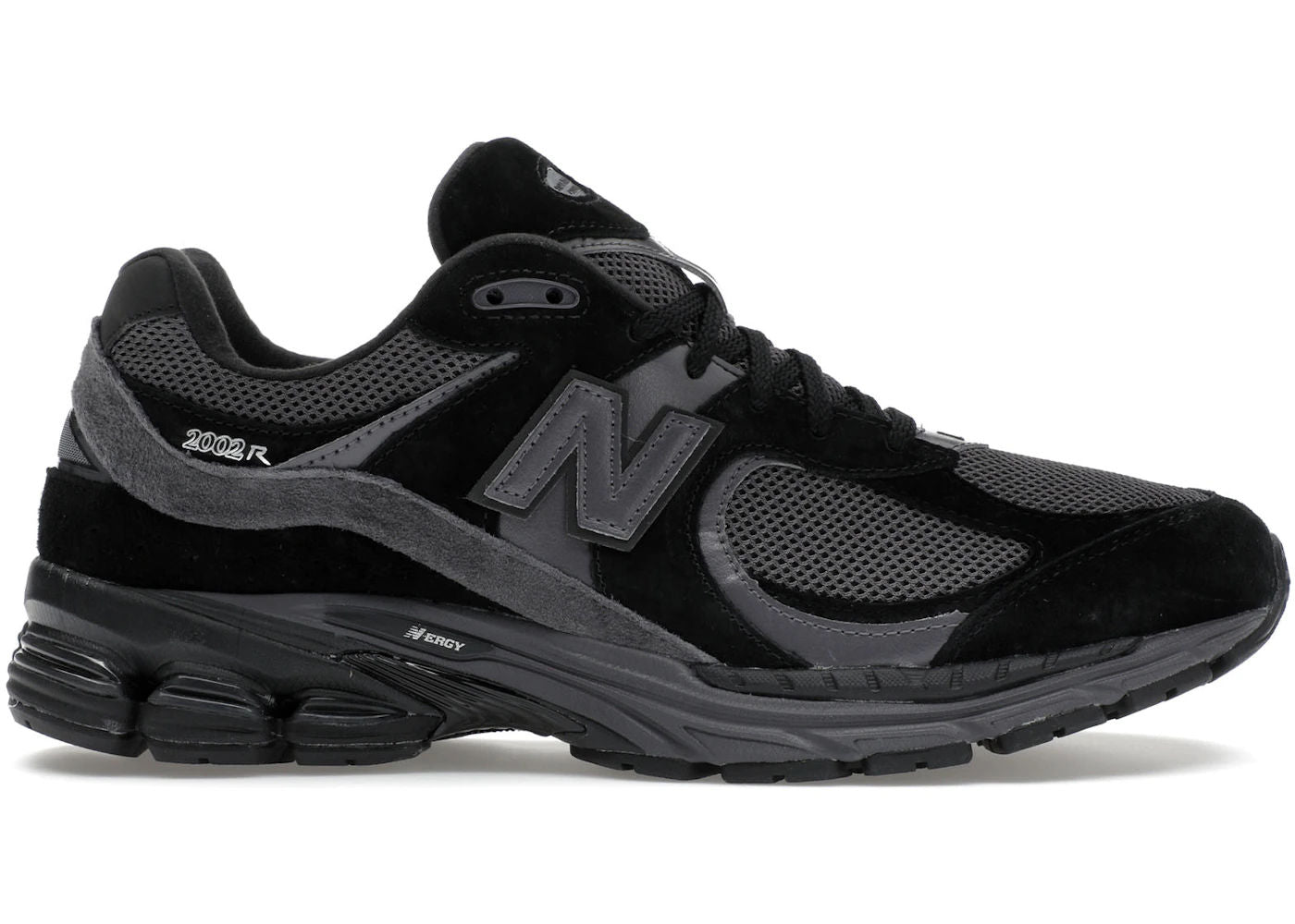 New Balance 2002R Black Dark Grey - Used/Worn