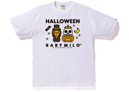 BAPE A Bathing Ape Men Halloween Baby Milo Tee White - Used/Worn