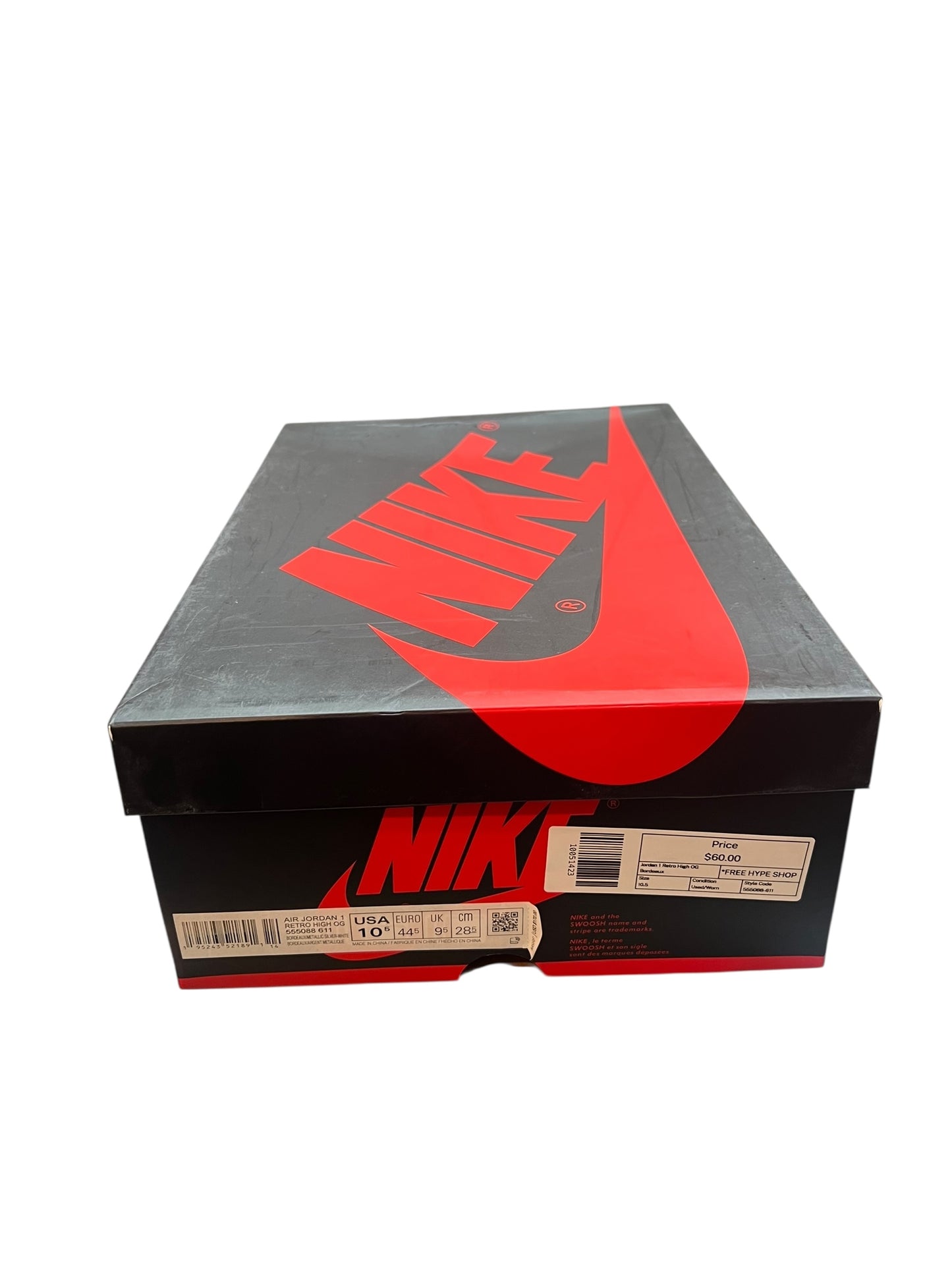Jordan 1 Retro High OG Bordeaux - Used/Worn