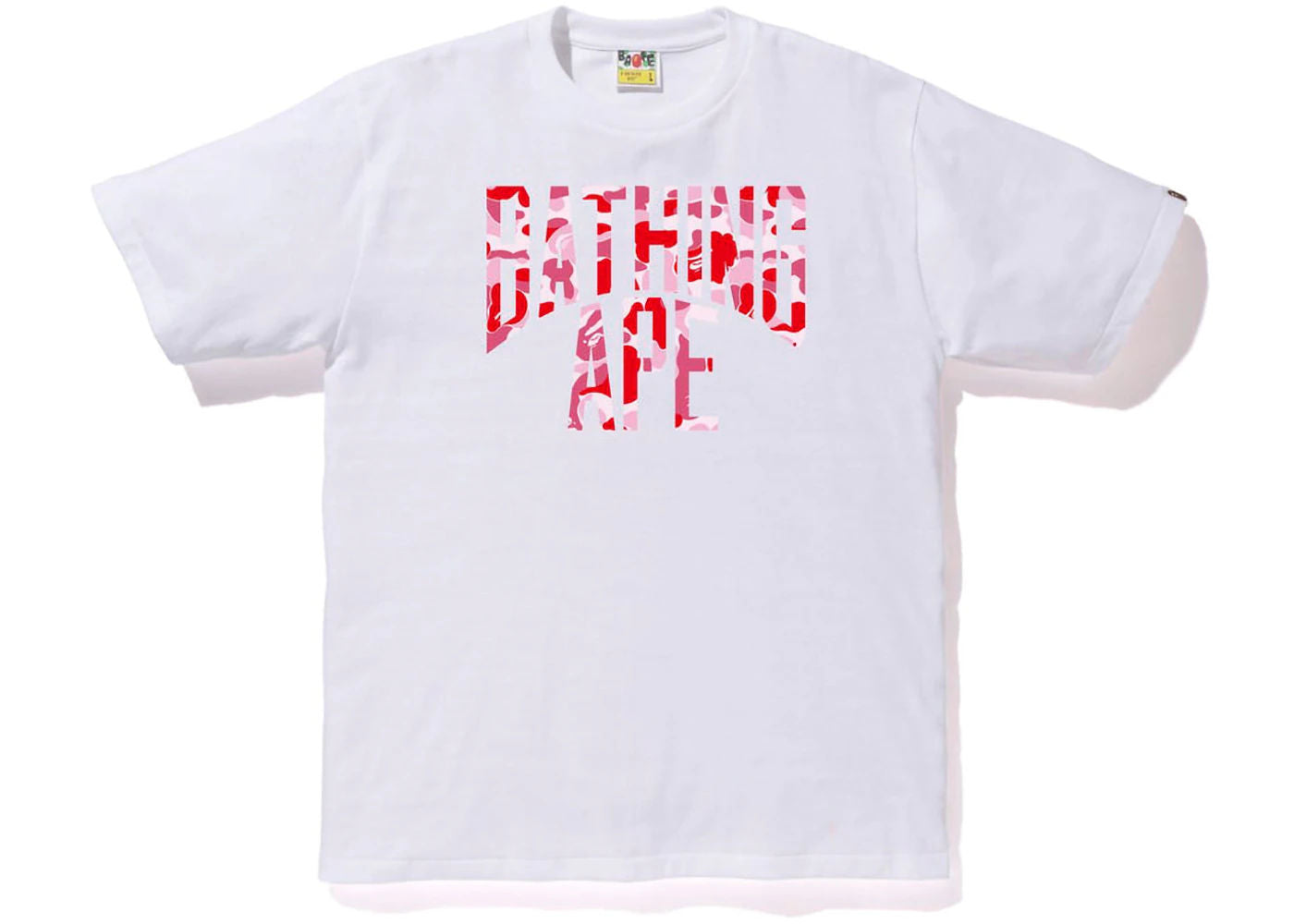 BAPE ABC Camo NYC Logo Tee Pink