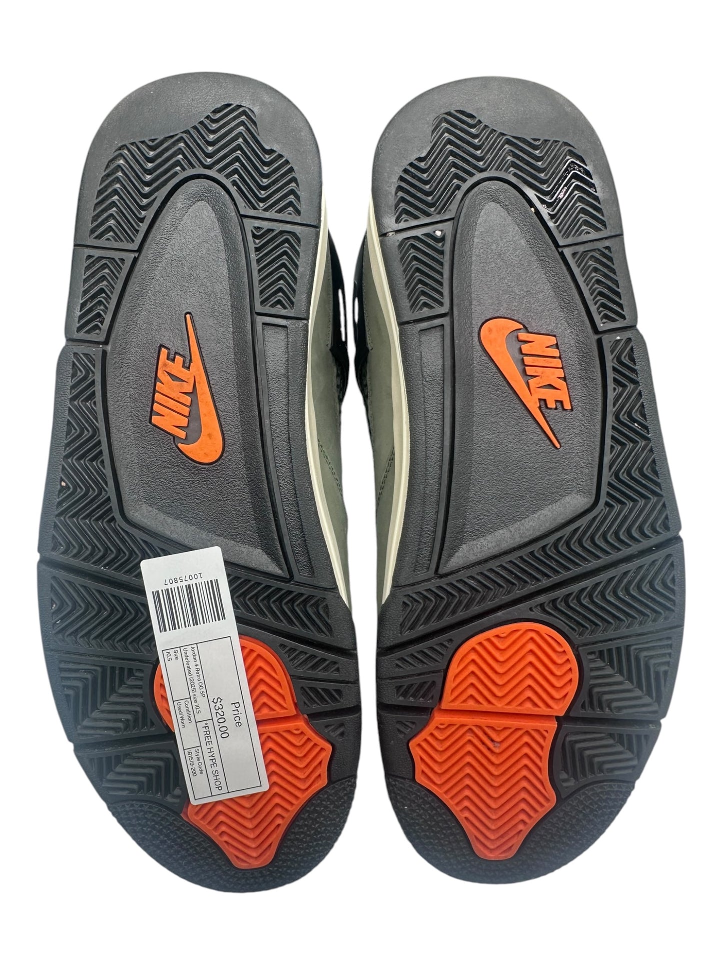 Jordan 4 Retro OG SP Undefeated (2025) size 10.5 - Used/Worn
