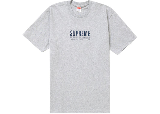 Supreme Paris Tee Heather Grey - Used/Worn