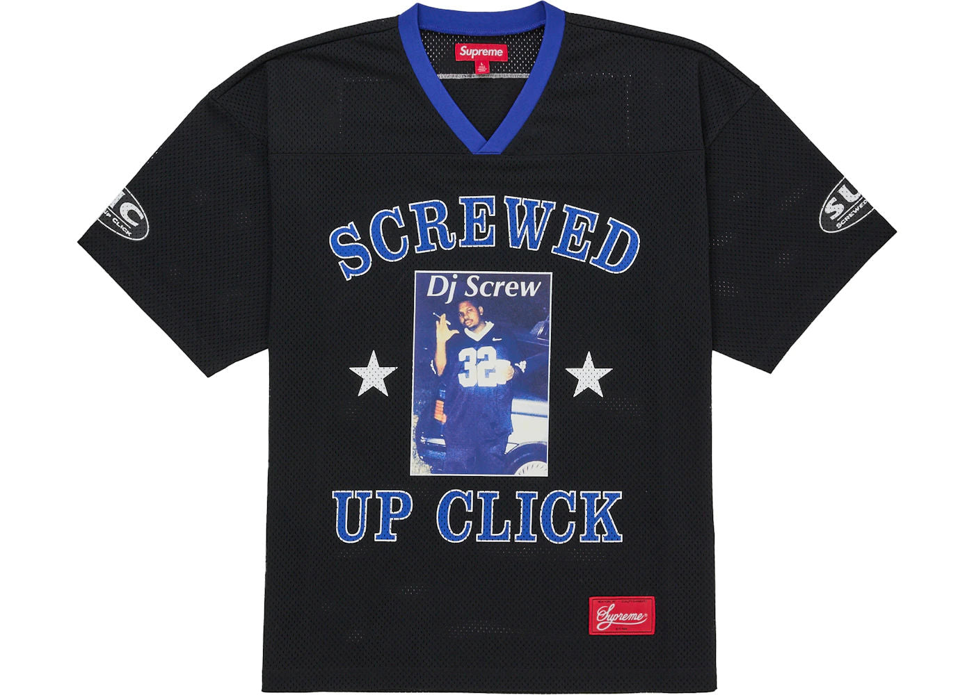 Supreme DJ Screw Football Jersey Black - new with tags