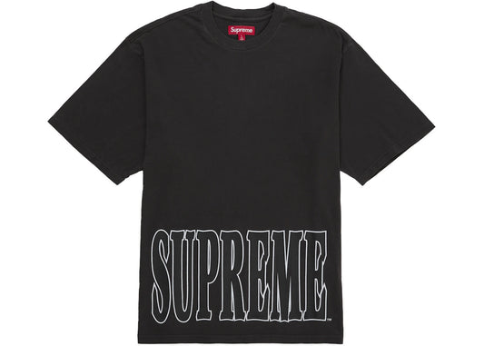 Supreme Cracked Stretch S/S Top Washed Black