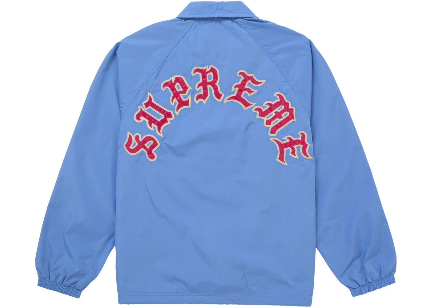 Supreme Old English Arc Coaches Jacket Light Blue