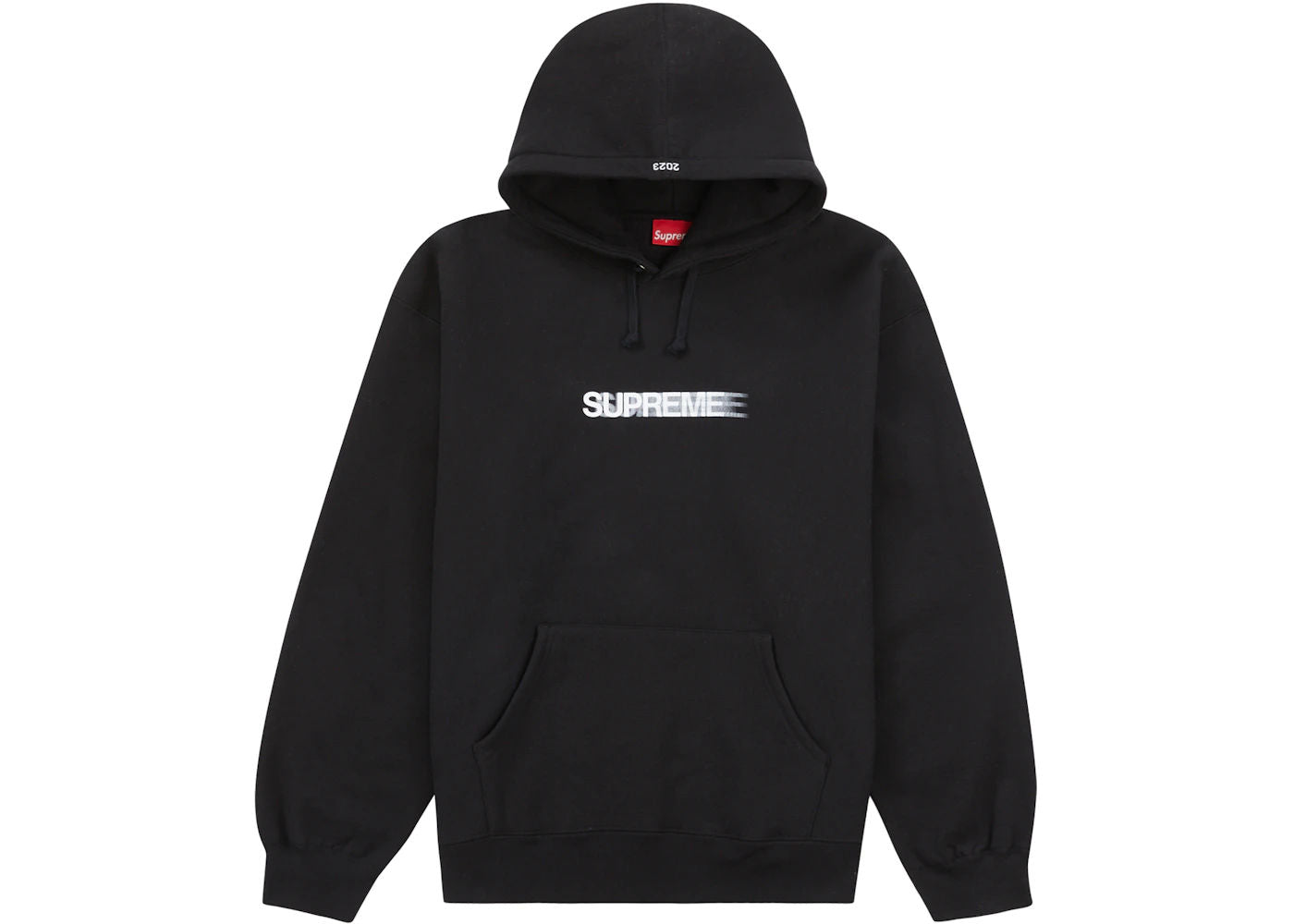 Supreme Motion Logo Hooded Sweatshirt (SS23) Black - Used/Worn