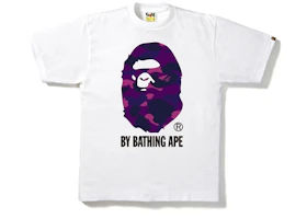 BAPE Color Camo By Bathing Tee White/Purple - new with tags