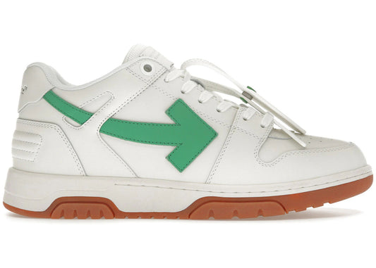 OFF-WHITE Out Of Office OOO Low Tops White Bright Green Brick Red - Used / rep box