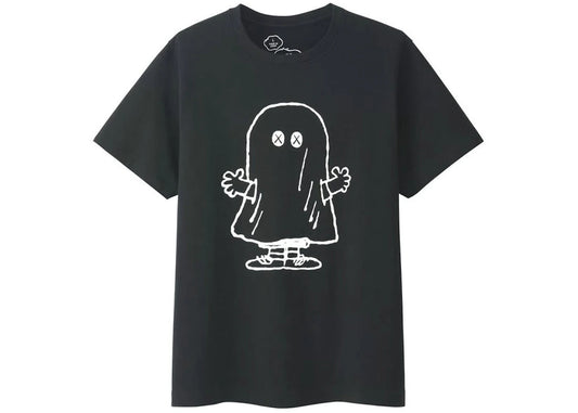 KAWS x Uniqlo x Peanuts Ghost Tee Black