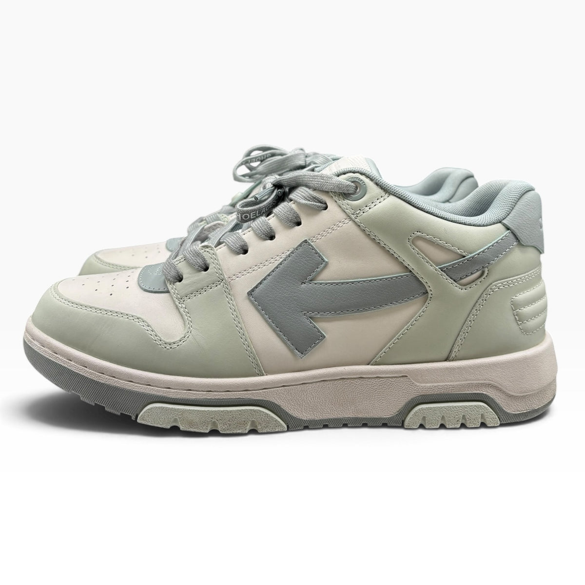 Off white out of office green / slate blue