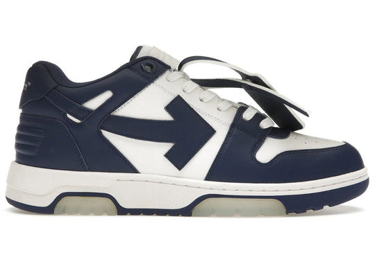 OFF-WHITE Out Of Office OOO Low Tops White Royal Blue - Used/Worn