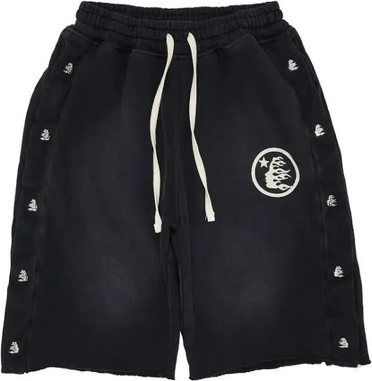 Hellstar Breakaway Snap Shorts Black - Like New