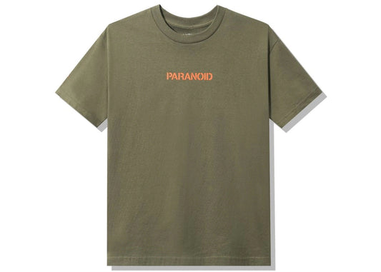 Anti Social Social Club x Undefeated Paranoid T-shirt Olive - Used/Worn