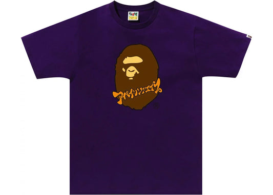 BAPE Katakana Ape Head Tee Purple