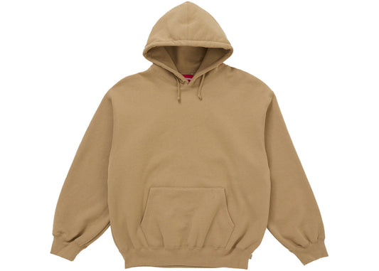 Supreme Satin Appliqué Hooded Sweatshirt (FW25) Brown