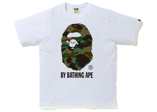 BAPE 1st Camo By Bathing Ape Tee White/Green - New W/ Tags