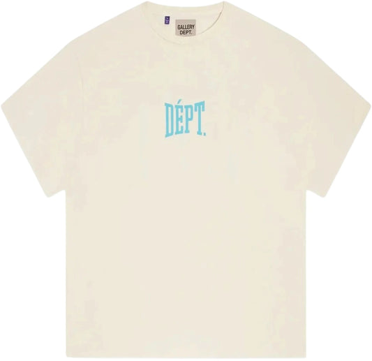 Gallery Dept. Gallery Dept. Logo Print T-shirt Beige/Blue